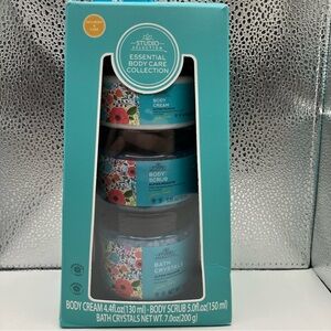 Body Care Set - Body Cream, Body Scrub, and Bath Crystals